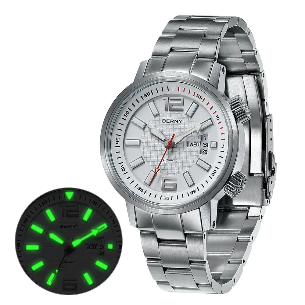 Men’s 200M Diver Watch – BERNY AM7081M Automatic Sapphire Series