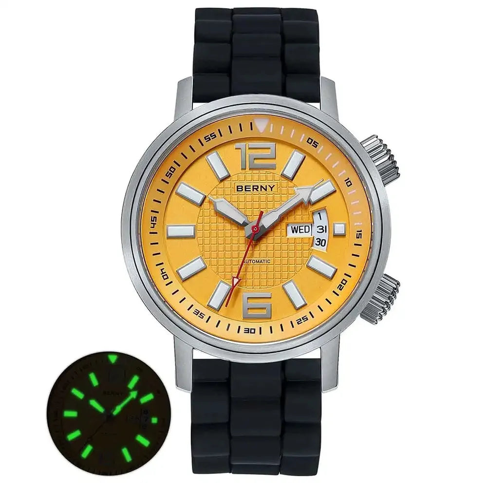 Men’s 200M Diver Watch – BERNY AM7081M Automatic Sapphire Series