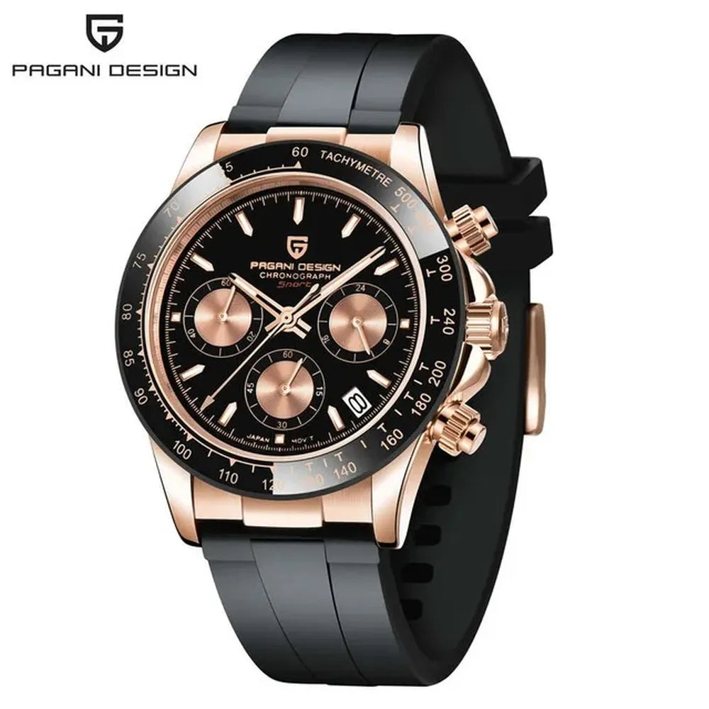 Men’s 40mm Retro Chronograph Watch – Rexyle Pagani V2 Quartz Edition
