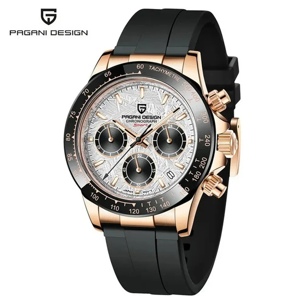 Men’s 40mm Retro Chronograph Watch – Rexyle Pagani V2 Quartz Edition