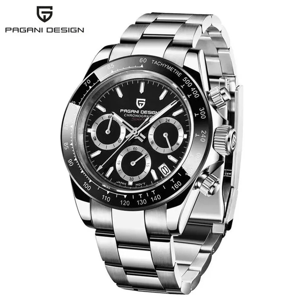 Men’s 40mm Retro Chronograph Watch – Rexyle Pagani V2 Quartz Edition