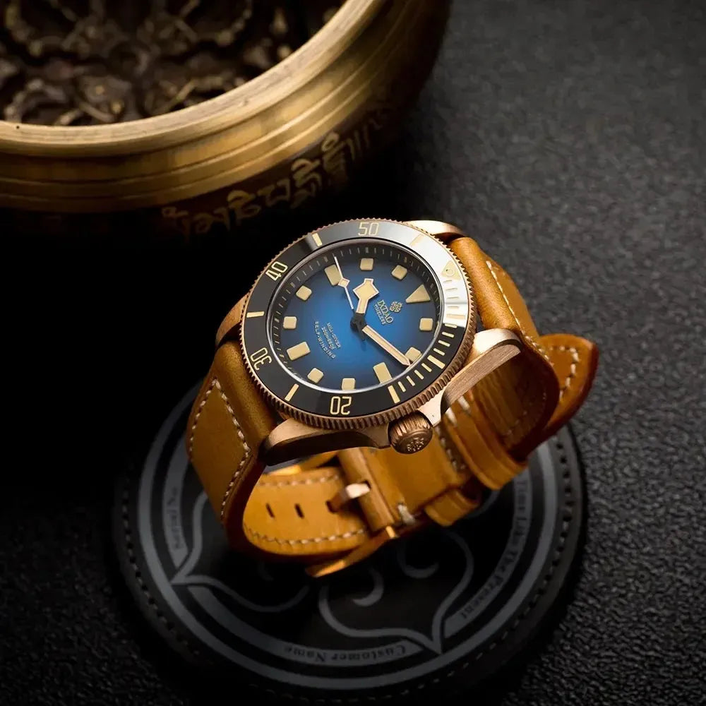Men’s Bronze Automatic Dive Watch – IXDAO X02T Professional Series