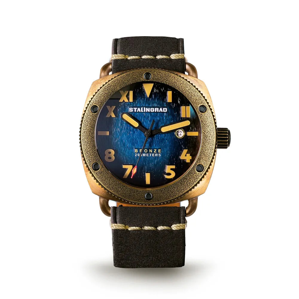 Men’s Bronze Automatic Dive Watch – Stalingrad Age Master Series