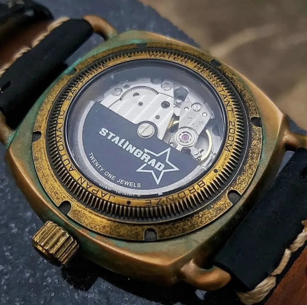 Men’s Bronze Automatic Dive Watch – Stalingrad Age Master Series