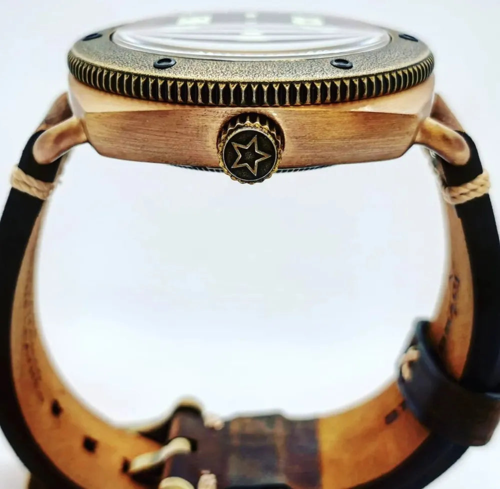 Men’s Bronze Automatic Dive Watch – Stalingrad Age Master Series