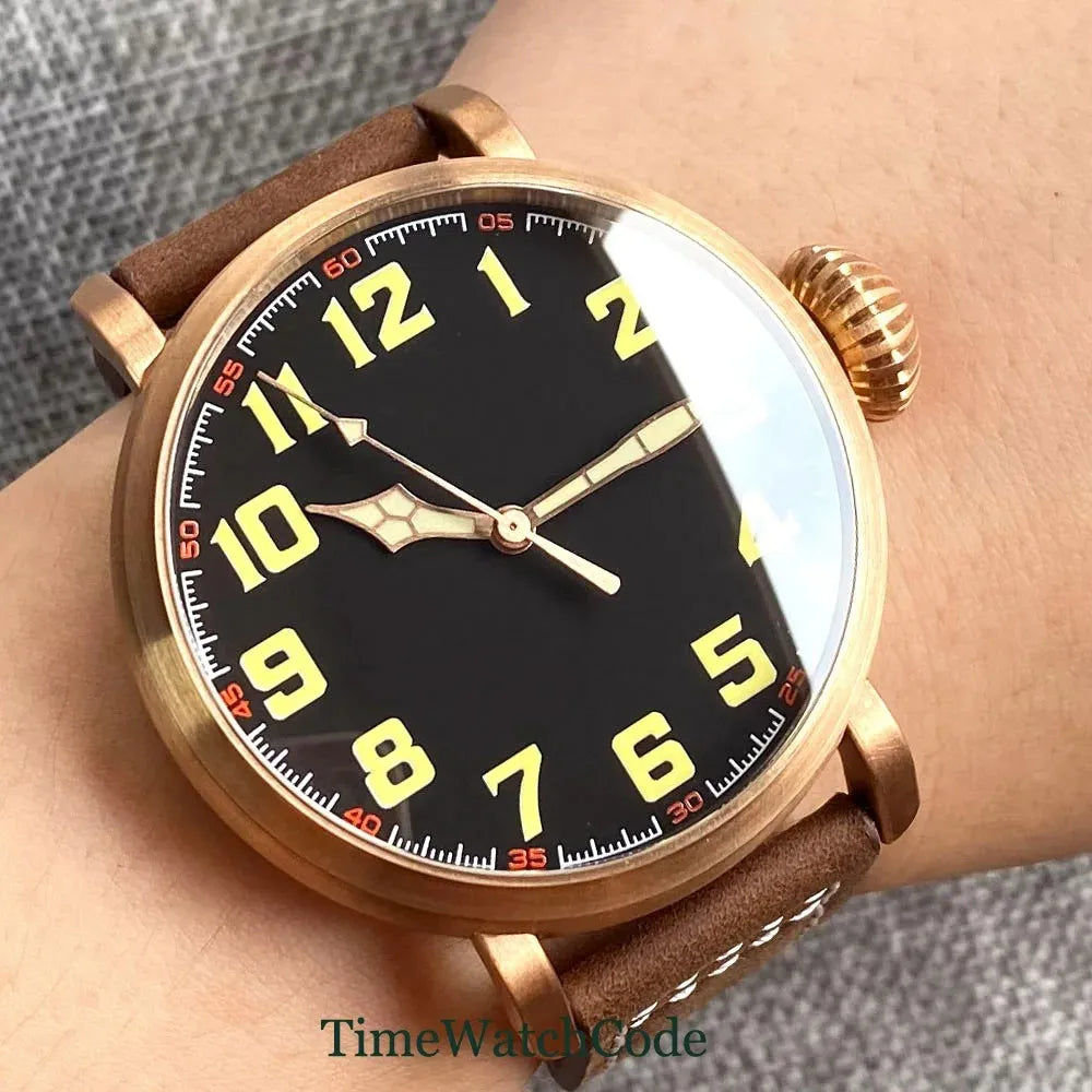 Men’s Bronze Automatic Diver Watch – Tandorio NH35 Expedition Series