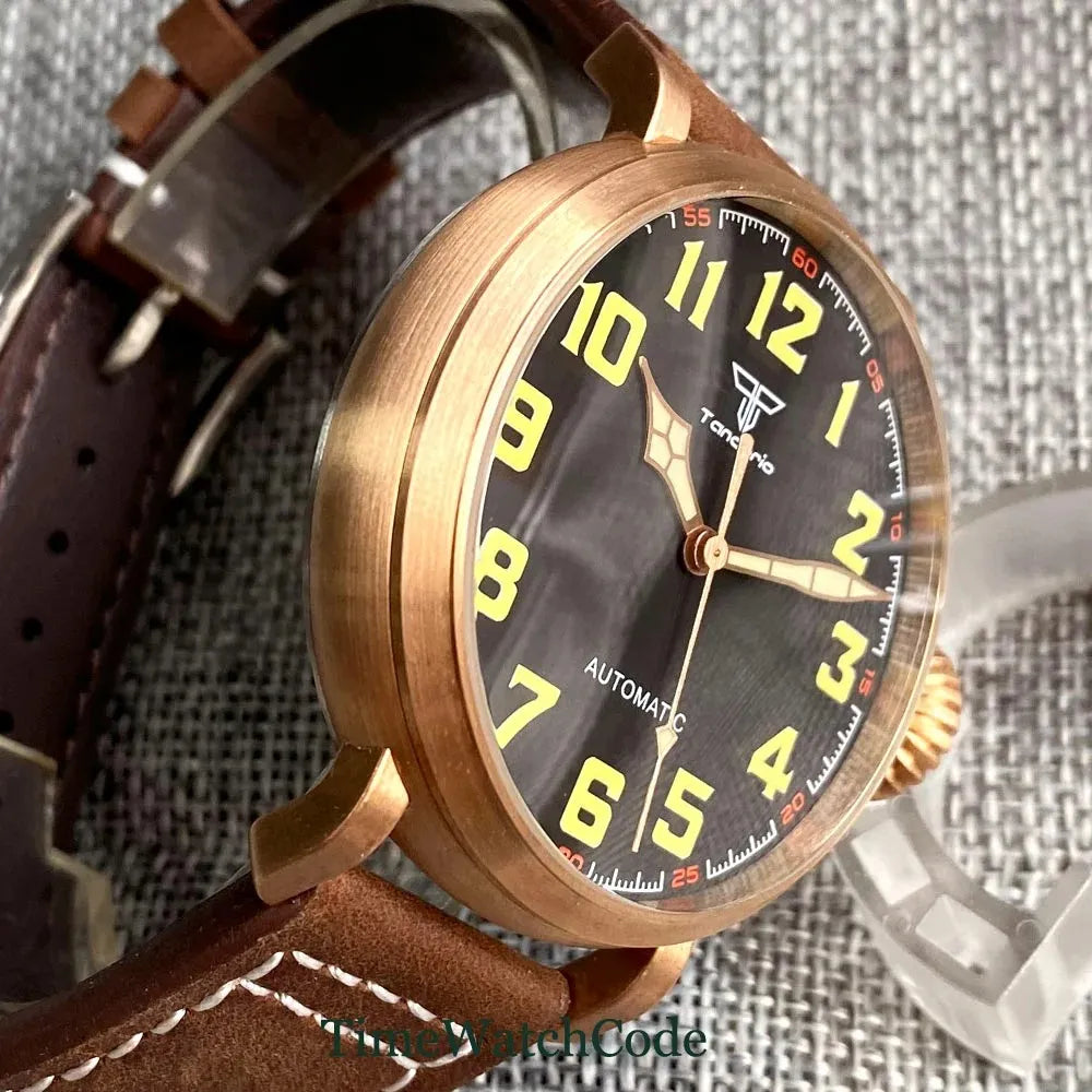 Men’s Bronze Automatic Diver Watch – Tandorio NH35 Expedition Series