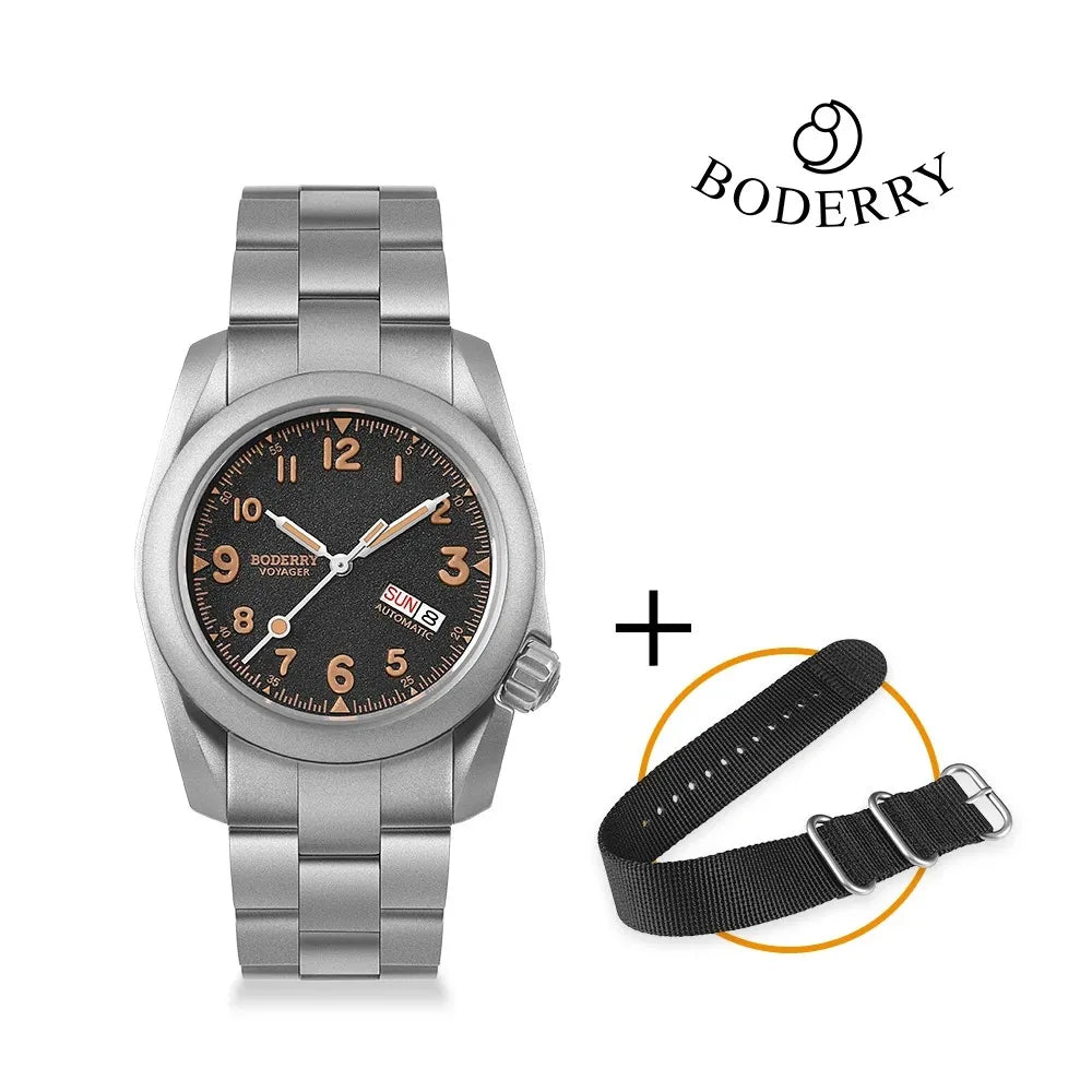 Men’s Bronze Field Watch – Boderry Voyager Automatic Series
