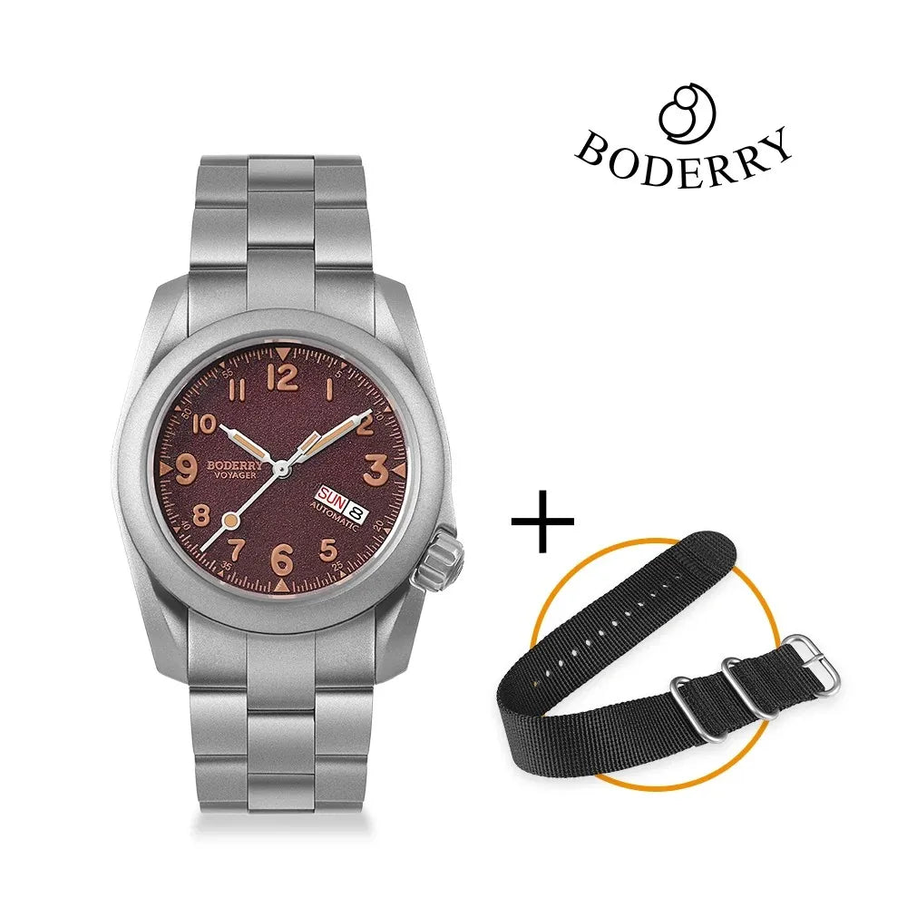 Men’s Bronze Field Watch – Boderry Voyager Automatic Series