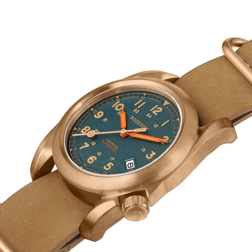 Men’s Bronze Field Watch – Boderry Voyager Automatic Series