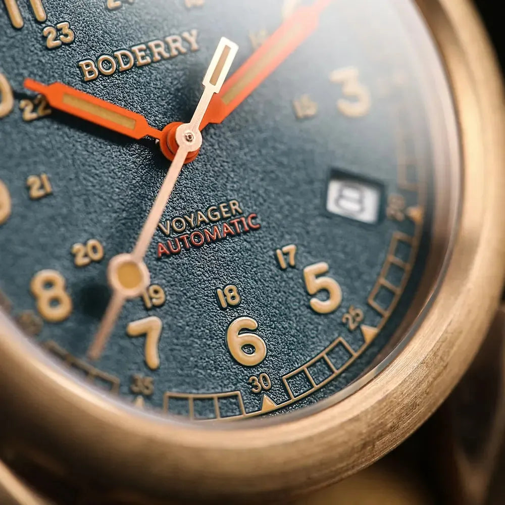 Men’s Bronze Field Watch – Boderry Voyager Automatic Series