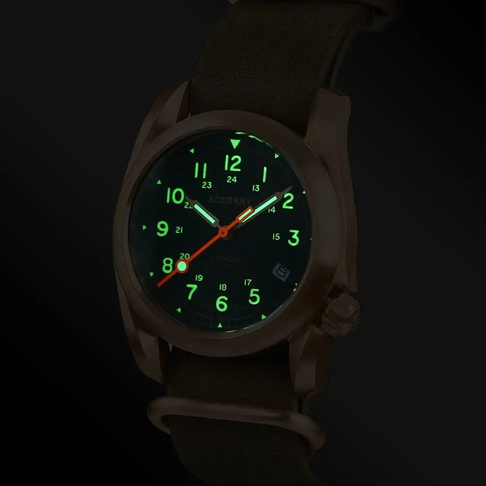 Men’s Bronze Field Watch – Boderry Voyager Automatic Series