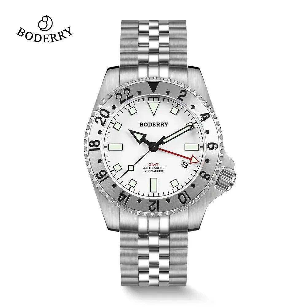 Men’s Bronze GMT Diver Watch – Boderry Admiral Automatic Series