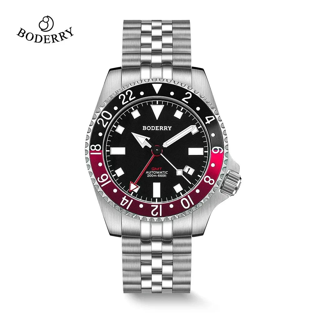 Men’s Bronze GMT Diver Watch – Boderry Admiral Automatic Series