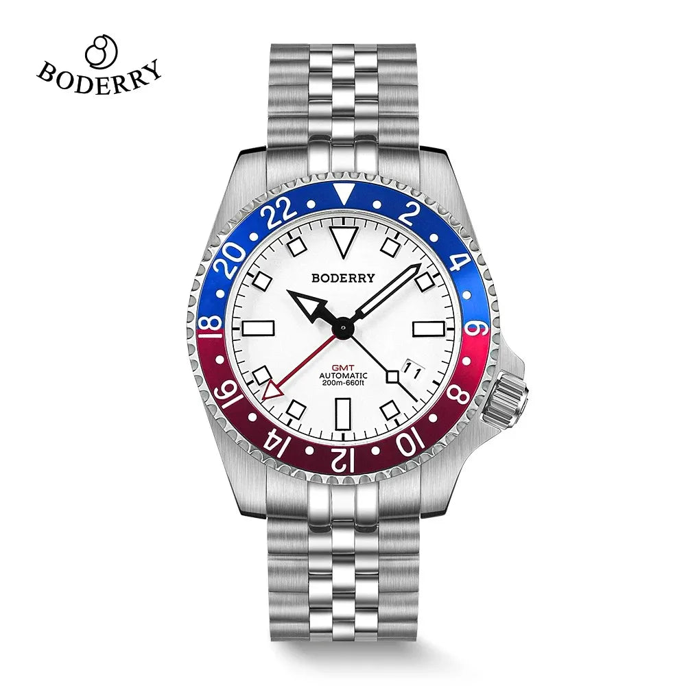 Men’s Bronze GMT Diver Watch – Boderry Admiral Automatic Series