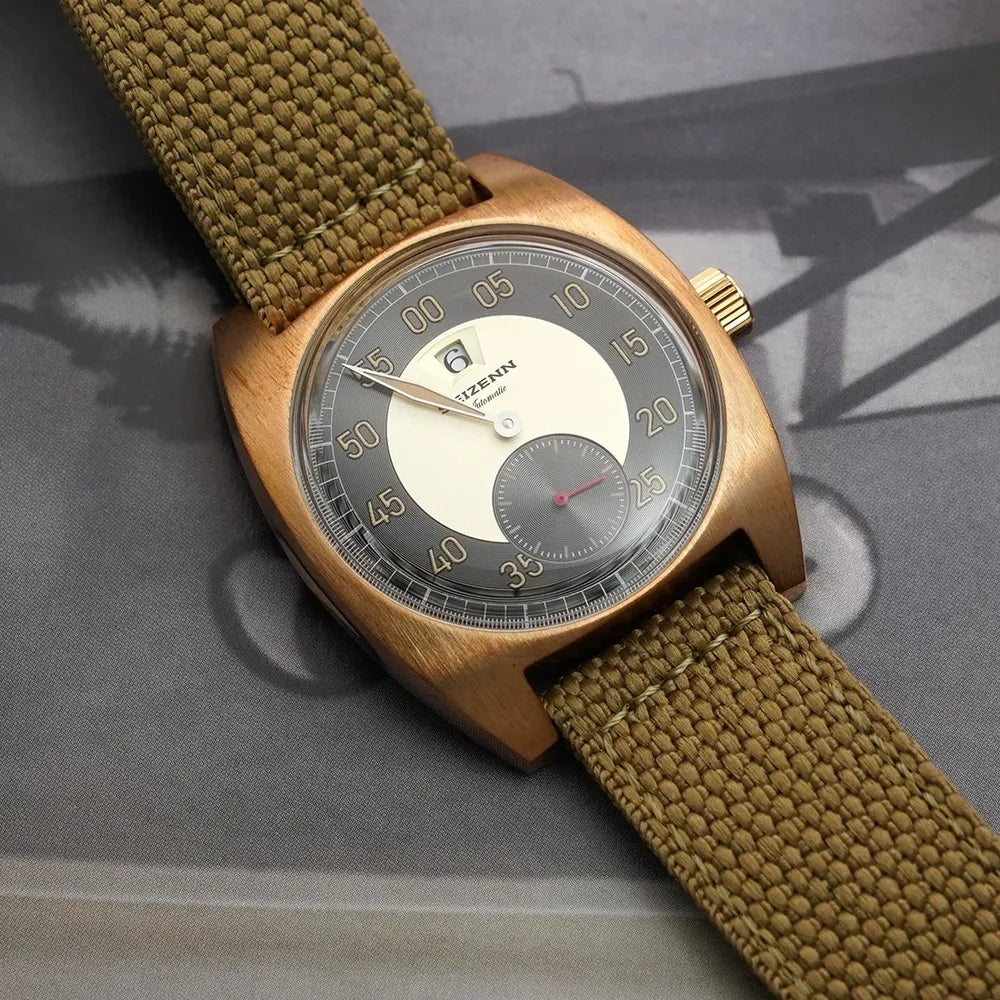Men’s Bronze Jump Hour Watch – MERKUR ST17 Military Edition