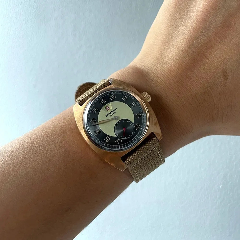 Men’s Bronze Jump Hour Watch – MERKUR ST17 Military Edition