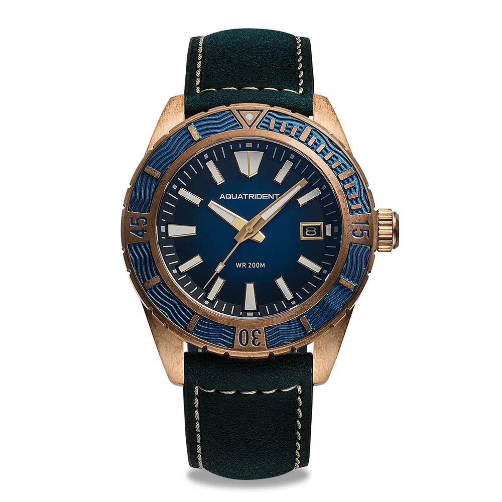 Men’s Bronze Military Watch – Aquatrident AQ-23007 Automatic Series