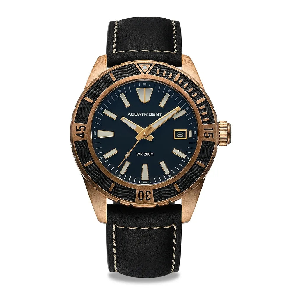 Men’s Bronze Military Watch – Aquatrident AQ-23007 Automatic Series