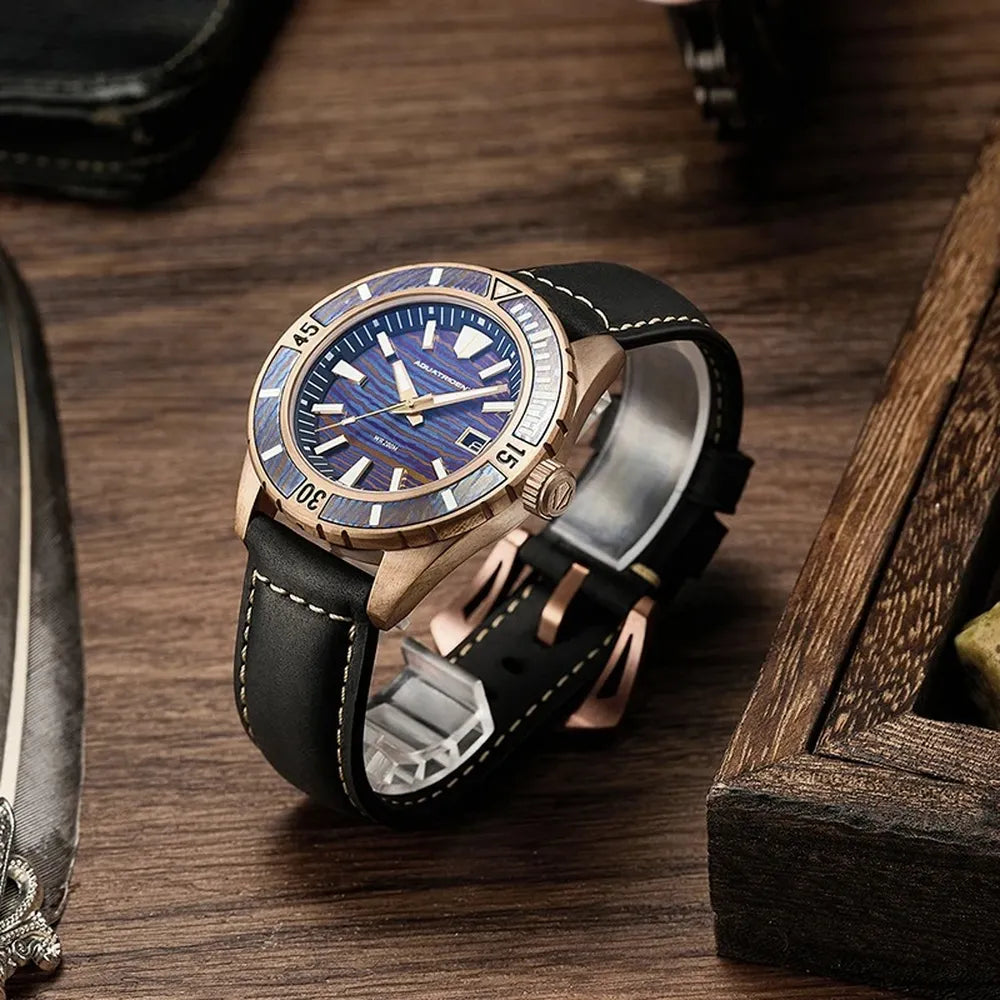 Men’s Bronze Military Watch – Aquatrident AQ-23007 Automatic Series