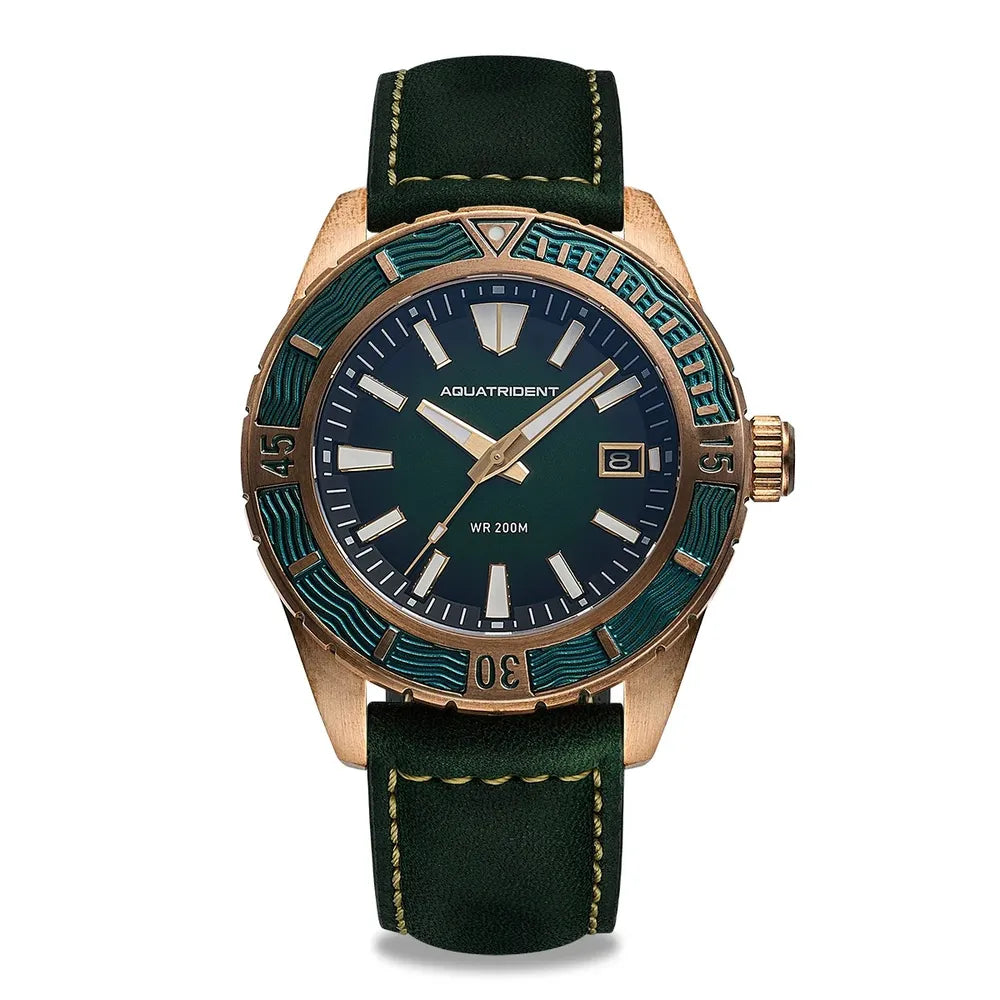 Men’s Bronze Military Watch – Aquatrident AQ-23007 Automatic Series