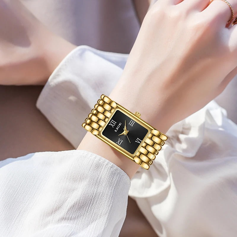 Women’s Square Roman Dial Quartz Watch – Rexyle Aurelia Edition