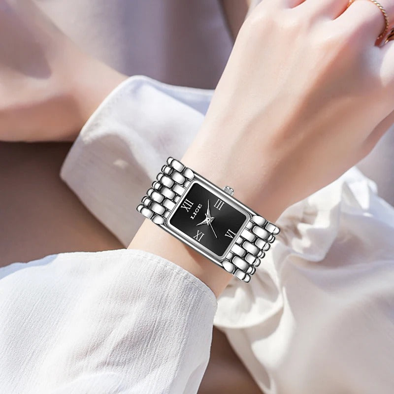 Women’s Square Roman Dial Quartz Watch – Rexyle Aurelia Edition