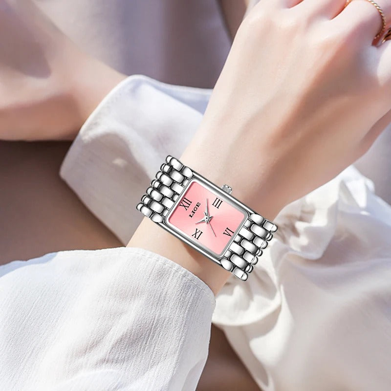 Women’s Square Roman Dial Quartz Watch – Rexyle Aurelia Edition