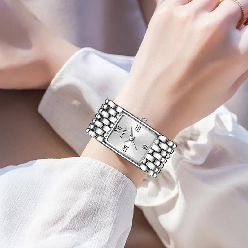 Women’s Square Roman Dial Quartz Watch – Rexyle Aurelia Edition