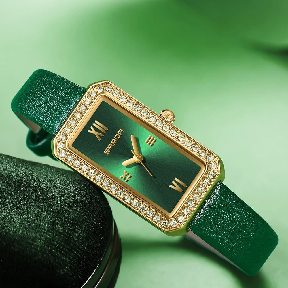 Women’s Green Dial Quartz Watch – Rexyle Virelle Edition