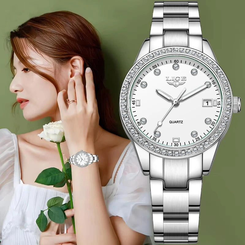 Women’s Diamond-Set Quartz Watch – Rexyle Celestia Edition
