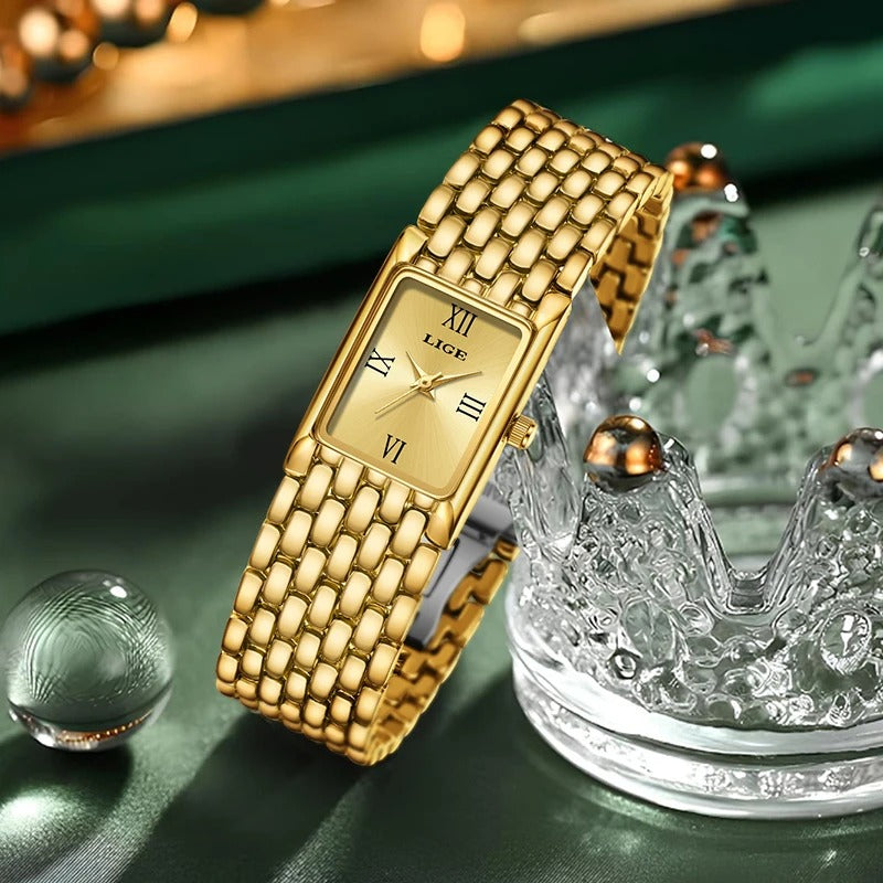 Women’s Square Roman Dial Quartz Watch – Rexyle Aurelia Edition