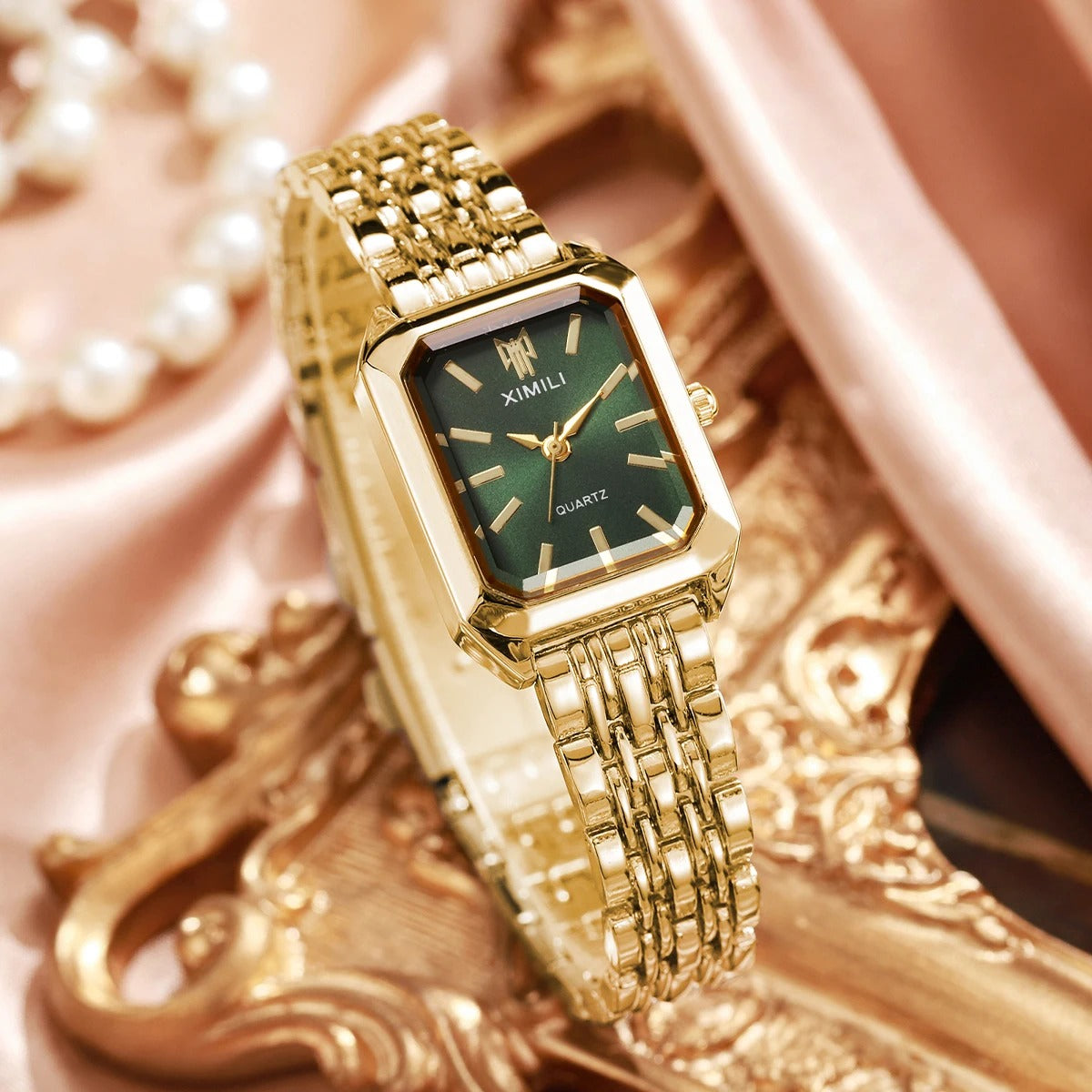 Women’s Rectangular Quartz Watch – Rexyle Lunea Edition