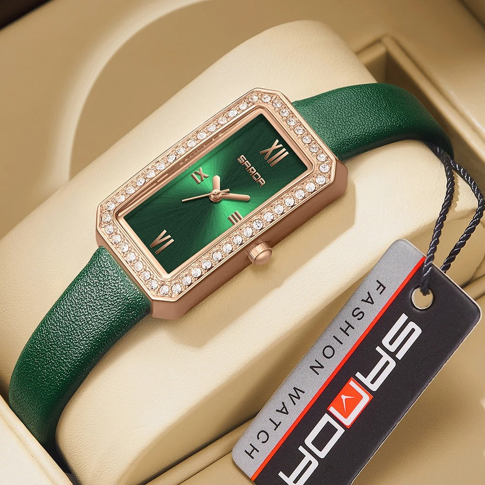 Women’s Green Dial Quartz Watch – Rexyle Virelle Edition
