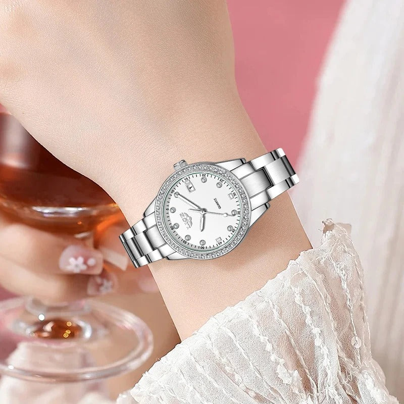 Women’s Diamond-Set Quartz Watch – Rexyle Celestia Edition