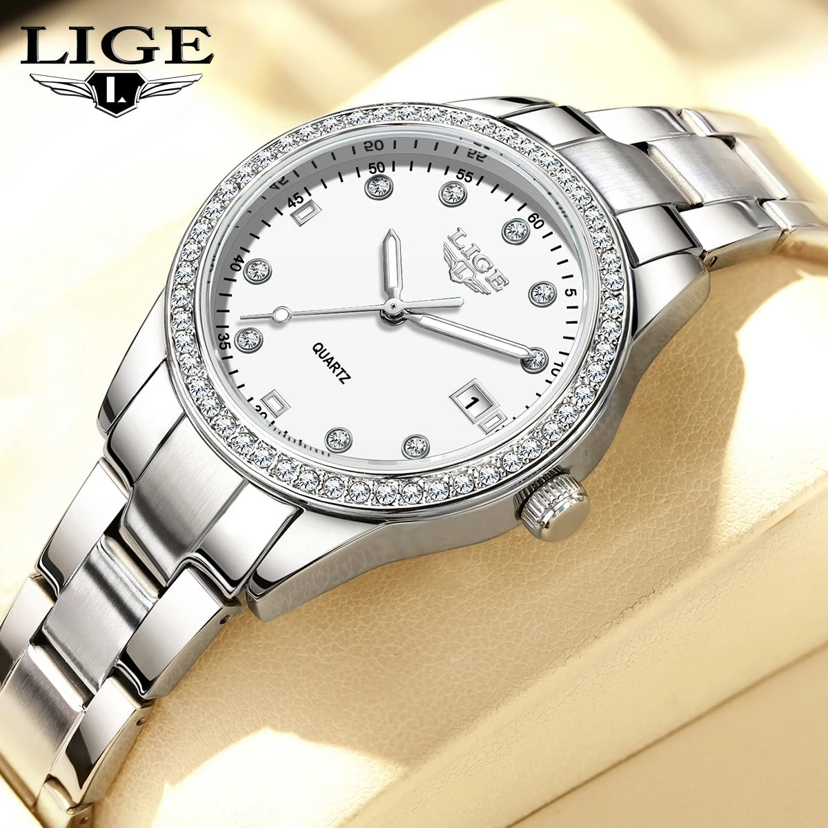 Women’s Diamond-Set Quartz Watch – Rexyle Celestia Edition