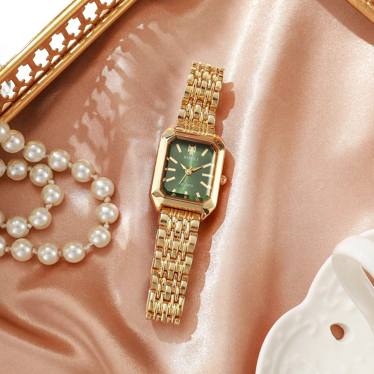 Women’s Rectangular Quartz Watch – Rexyle Lunea Edition