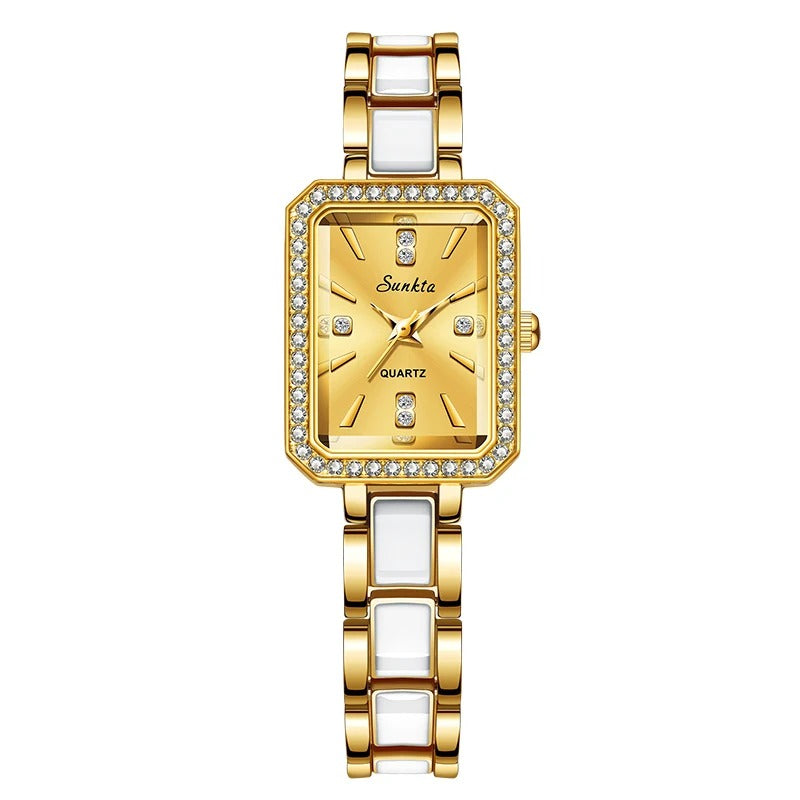 Women’s Diamond-Set Square Quartz Watch – Rexyle Solenne Edition