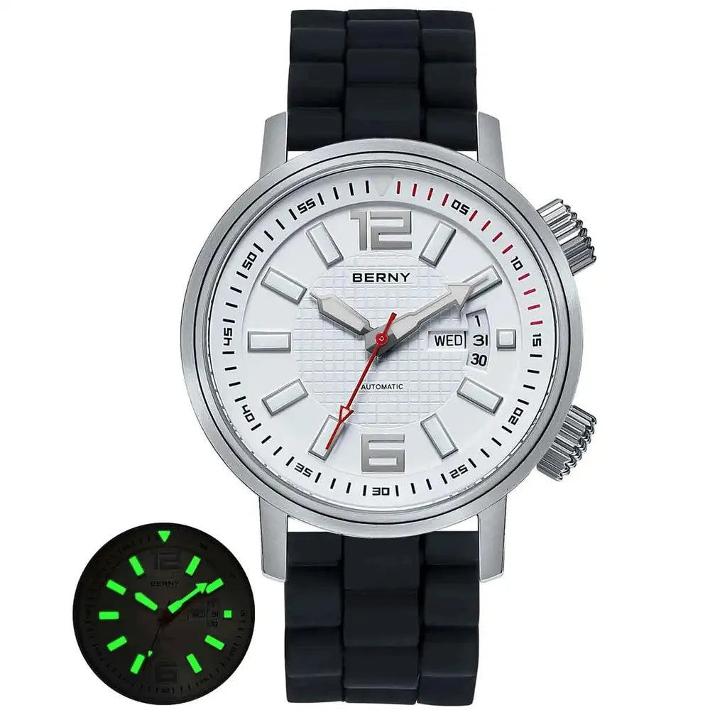 Men’s 200M Diver Watch – BERNY AM7081M Automatic Sapphire Series