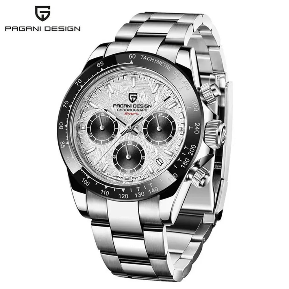 Men’s 40mm Retro Chronograph Watch – Rexyle Pagani V2 Quartz Edition