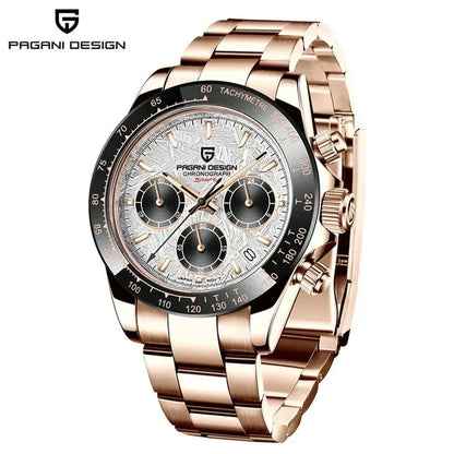 Men’s 40mm Retro Chronograph Watch – Rexyle Pagani V2 Quartz Edition