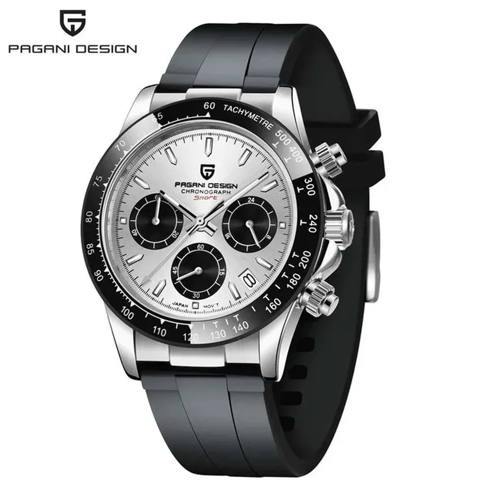 Men’s 40mm Retro Chronograph Watch – Rexyle Pagani V2 Quartz Edition