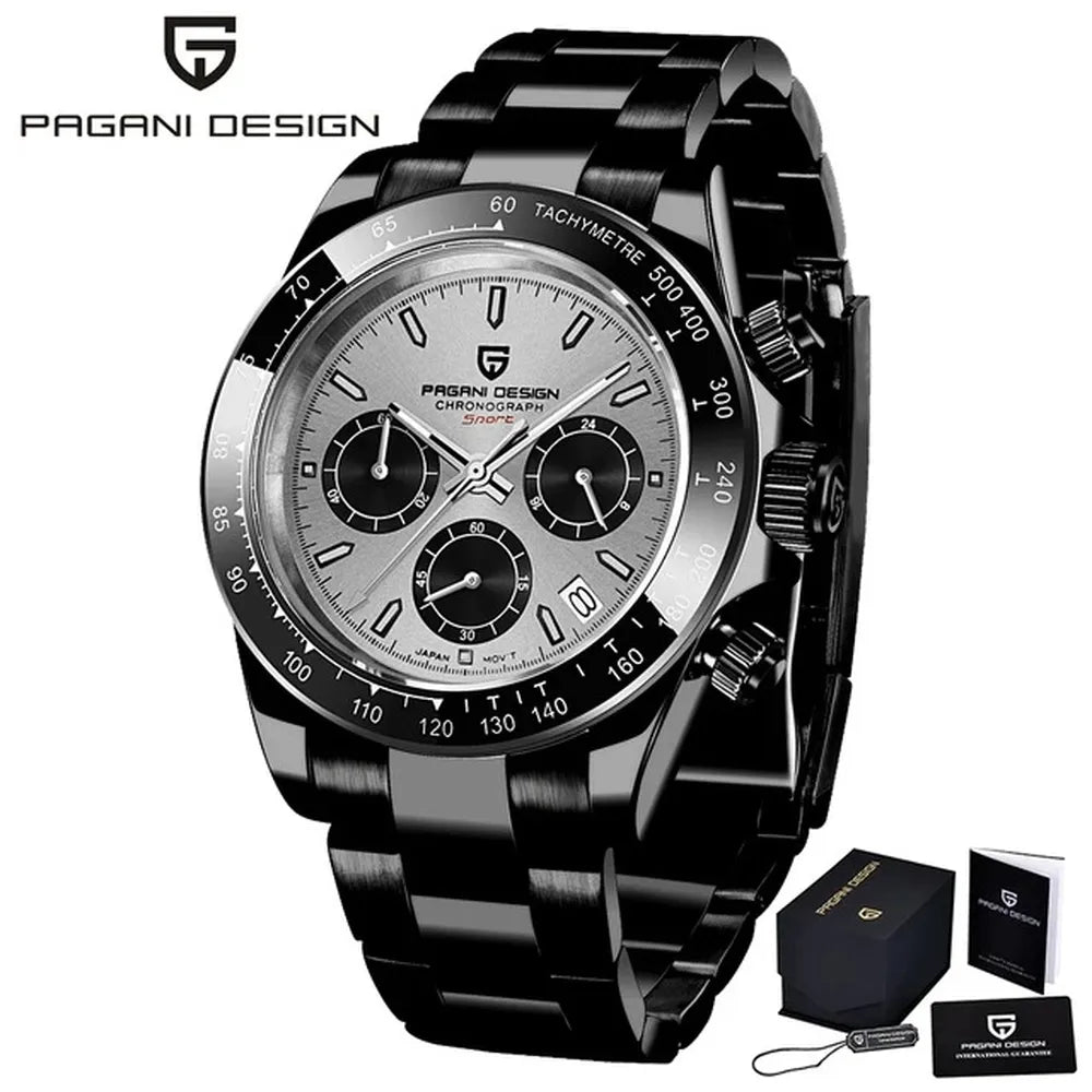 Men’s 40mm Retro Chronograph Watch – Rexyle Pagani V2 Quartz Edition