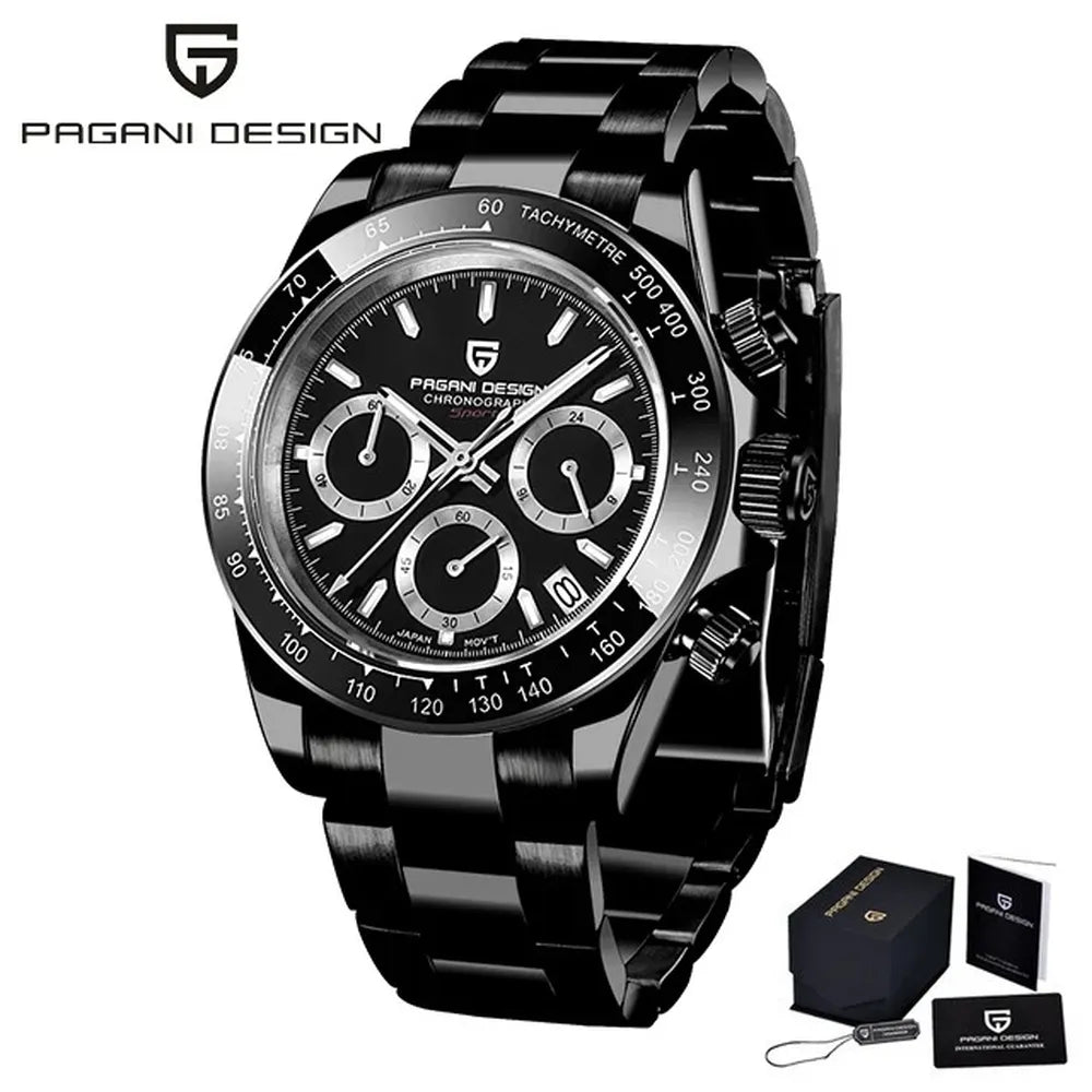 Men’s 40mm Retro Chronograph Watch – Rexyle Pagani V2 Quartz Edition