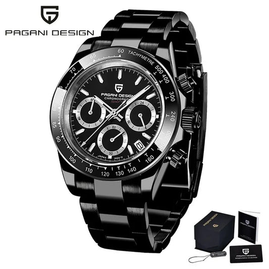 Men’s 40mm Retro Chronograph Watch – Rexyle Pagani V2 Quartz Edition