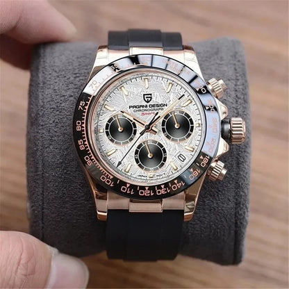 Men’s 40mm Retro Chronograph Watch – Rexyle Pagani V2 Quartz Edition