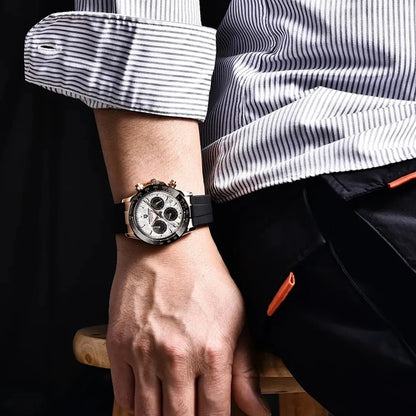 Men’s 40mm Retro Chronograph Watch – Rexyle Pagani V2 Quartz Edition