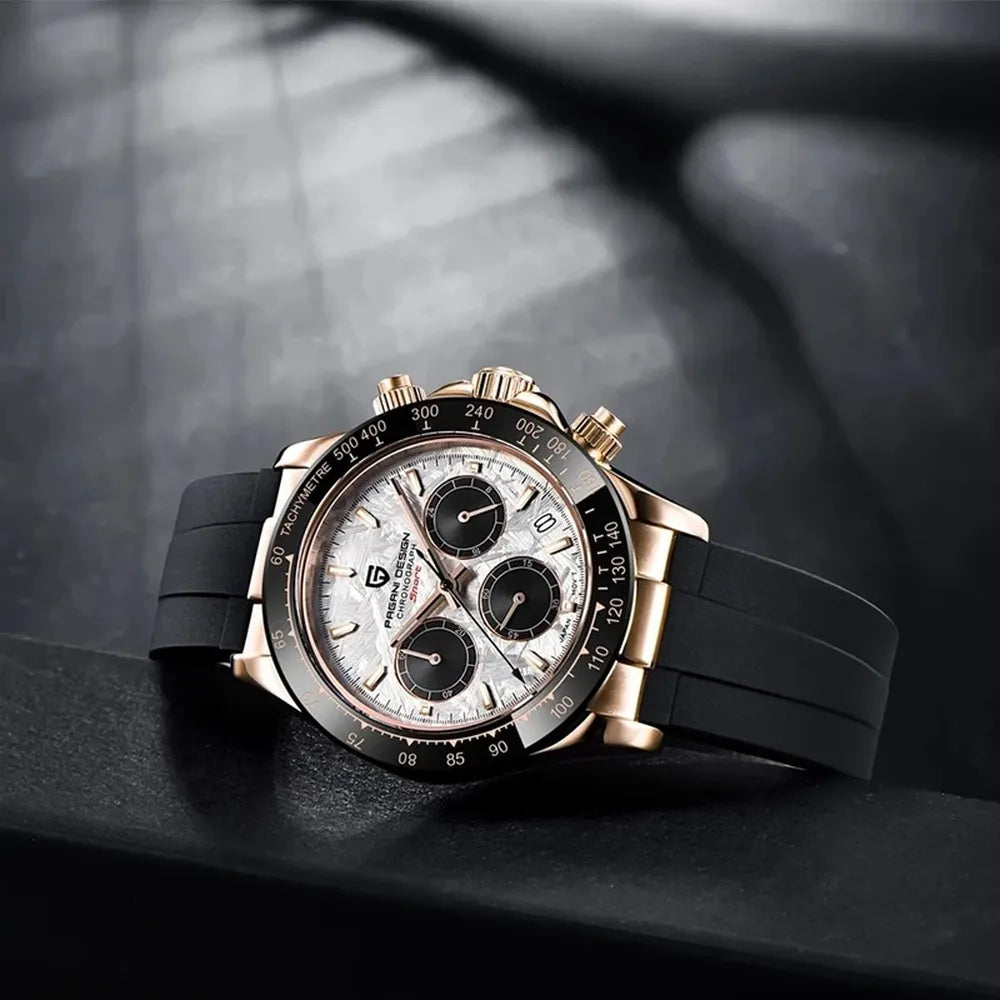 Men’s 40mm Retro Chronograph Watch – Rexyle Pagani V2 Quartz Edition