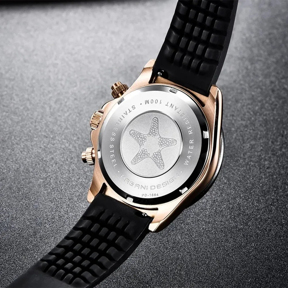 Men’s 40mm Retro Chronograph Watch – Rexyle Pagani V2 Quartz Edition