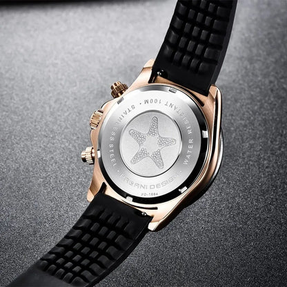 Men’s 40mm Retro Chronograph Watch – Rexyle Pagani V2 Quartz Edition